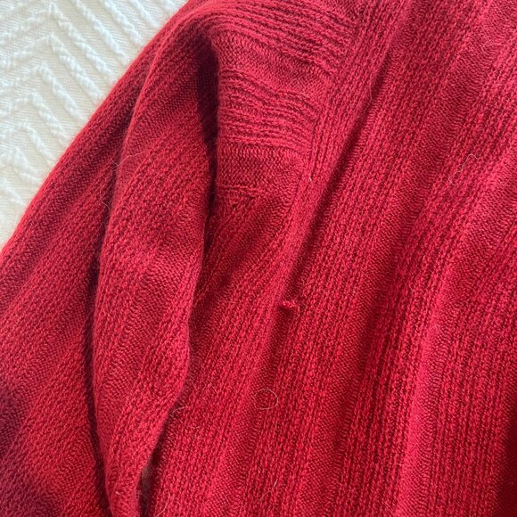 Vintage TSE Cashmere Cardigan, Red, Size L - Picture 2 of 4